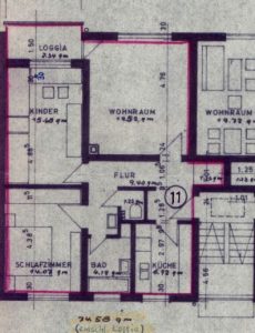 Grundriss zur Wohnung